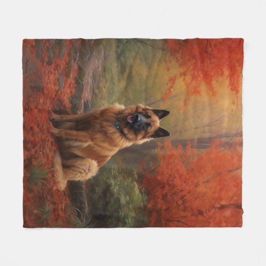 Couverture Polaire Berger belge en automne Leaves automne Inspire (Devant (Horizontal))