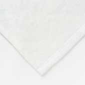 Couverture Polaire Berger noir allemand Forêt d'hiver Nom de famille (Coin)