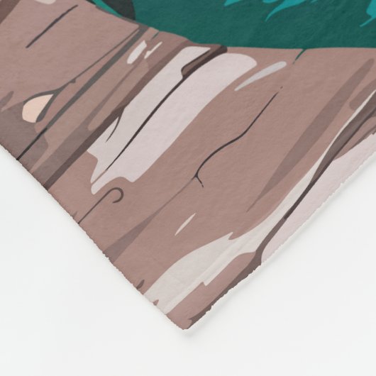 Couverture Polaire Berkeley Springs West Virginia Illustration Voyage (Coin)