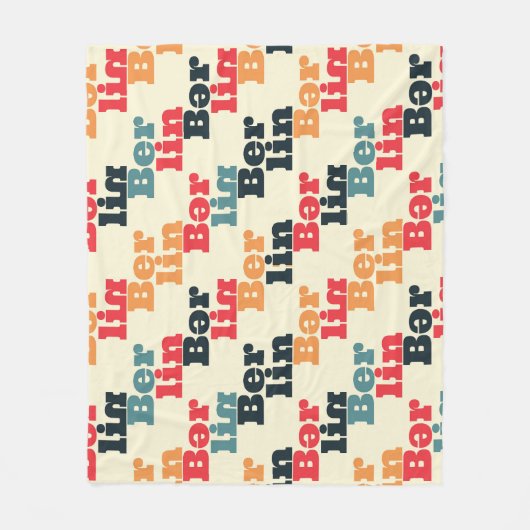 Couverture Polaire Berlin Digital Creative, Motif imprimé. (Devant)