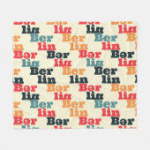 Couverture Polaire Berlin Digital Creative, Motif imprimé. (Devant (Horizontal))