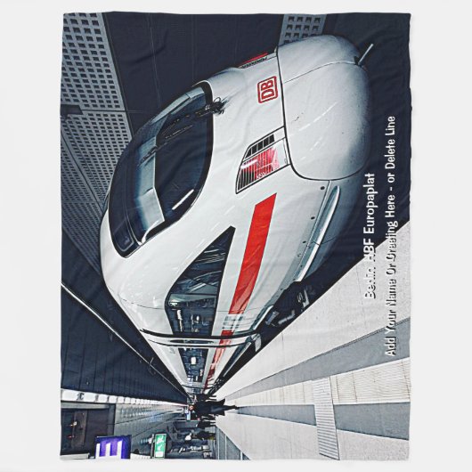 Couverture Polaire Berlin HBF Europaplat Modern Train - Ajouter un no (Devant)