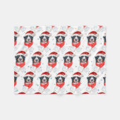 Couverture Polaire Bernese Mountain Dog Breed Christmas (Devant (Horizontal))