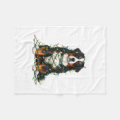 Couverture Polaire Bernese Mountain Dog Christmas I'm Fine Everything (Devant (Horizontal))