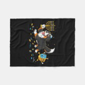 Couverture Polaire Bernese Mountain Dog Dreidel Menorah Hanukkah Wome (Devant (Horizontal))