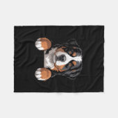 Couverture Polaire Bernese Mountain Dog Funny Peeking Cket Berner Pup (Devant (Horizontal))