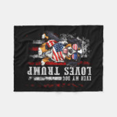 Couverture Polaire Bernese Mountain Même Mon Chien Aime Trump Funny (Devant (Horizontal))