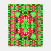 Couverture Polaire Berries rouges avec Raindrops Abstrait Motif de la (Devant)