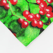 Couverture Polaire Berries rouges avec Raindrops Abstrait Motif de la (Coin)