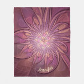 Couverture Polaire Berry Abstrait floral fractal Nom (Devant)