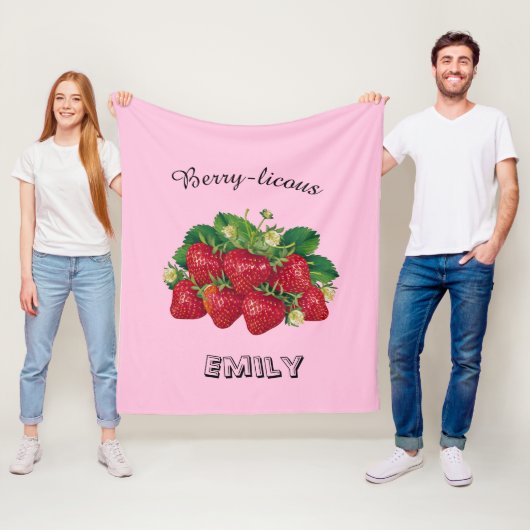 Couverture Polaire Berry-licous (En situation)