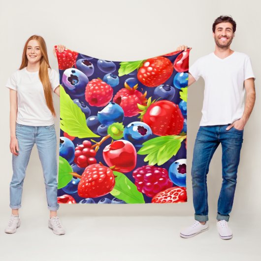 Couverture Polaire Berry Medley (En situation)