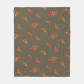Couverture Polaire Berry Russe Rouge Orange Vert Olive (Devant)