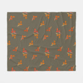 Couverture Polaire Berry Russe Rouge Orange Vert Olive (Devant (Horizontal))