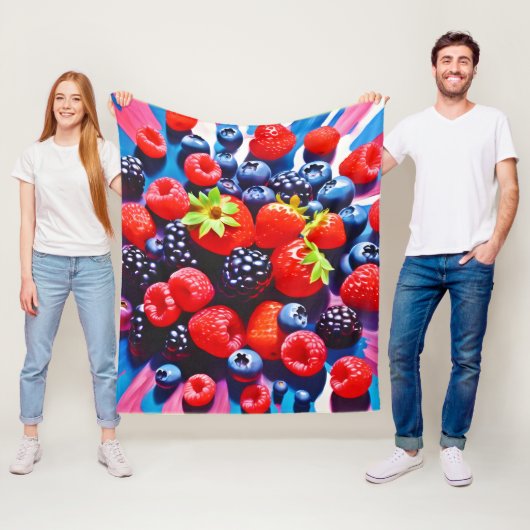Couverture Polaire Berrylicious Burst (En situation)