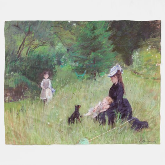 Couverture Polaire Berthe Morisot - Dans un parc (Devant (Horizontal))