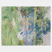 Couverture Polaire Berthe Morisot - Fille en bateau avec oie (Devant (Horizontal))