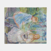 Couverture Polaire Berthe Morisot - Jeunes filles à la fenêtre (Devant (Horizontal))