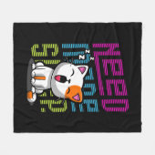 Couverture Polaire Besoin de plus de sommeil | Funny Cat expression d (Devant (Horizontal))