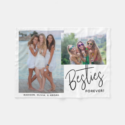 Couverture Polaire Besoins modernes 2 photos Meilleurs amis pour touj (Devant (Horizontal))