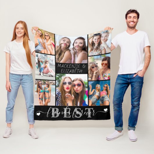 Couverture Polaire BEST AMIS CONTINUEL JAMAIS Script 8 Photo (En situation)