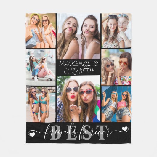 Couverture Polaire BEST AMIS CONTINUEL JAMAIS Script 8 Photo (Devant)