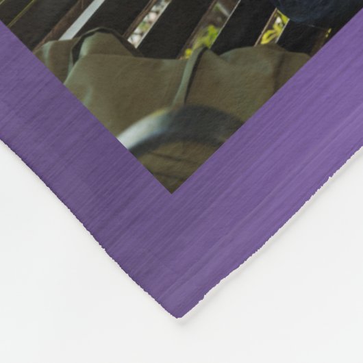 Couverture Polaire BEST AMIS FOREVER Photo Collage Purple Ombre (Coin)