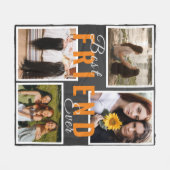 Couverture Polaire BEST AMIS Moderne pour toujours Collage de photos  (Devant (Horizontal))