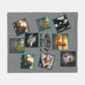 Couverture Polaire Best DAD Photo Collage Funny Fatherhood Citation (Devant (Horizontal))