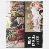 Couverture Polaire Best family ever photo collage Fleece Blanket (Devant)