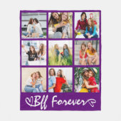 Couverture Polaire Best Friend 9 Picture Custom Throw Gift with Text (Devant)