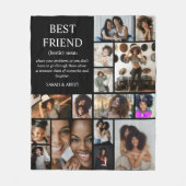 Couverture Polaire Best Friend Definition Photo Collage (Devant)