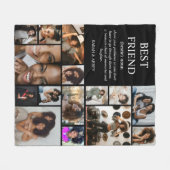 Couverture Polaire Best Friend Definition Photo Collage (Devant (Horizontal))