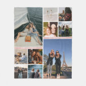 Couverture Polaire Best Friends Besties 10 Photo Collage (Devant)