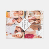 Couverture Polaire Best Friends BFFs Besties Nom Photo Collage (Devant (Horizontal))