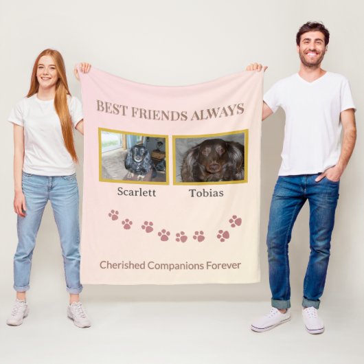 Couverture Polaire Best Friends Cherished Companions (En situation)