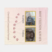 Couverture Polaire Best Friends Cherished Companions (Devant (Horizontal))