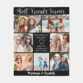 Couverture Polaire Best Friends Forever Script Citation 7 Photo Colla (Devant)