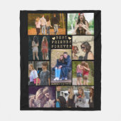 Couverture Polaire BEST FRIENDS Modern FOREVER Photo Collage (Devant)