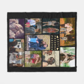 Couverture Polaire BEST FRIENDS Modern FOREVER Photo Collage (Devant (Horizontal))