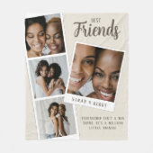 Couverture Polaire Best Friends Photo Collage Fleece Blanket (Devant)