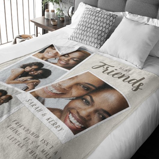 Couverture Polaire Best Friends Photo Collage Fleece Blanket