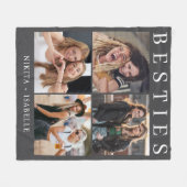 Couverture Polaire Best Friends Photo Collage Keepsake Fleece Blanket (Devant (Horizontal))