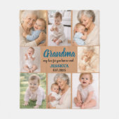 Couverture Polaire Best Grandma Ever Photo | Personalized Grandparent (Devant)