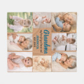 Couverture Polaire Best Grandma Ever Photo | Personalized Grandparent (Devant (Horizontal))