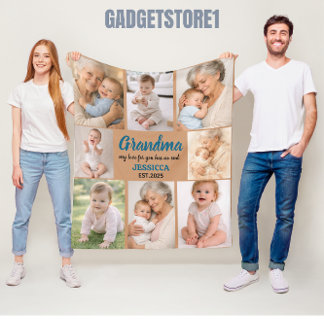 Couverture Polaire Best Grandma Ever Photo | Personalized Grandparent