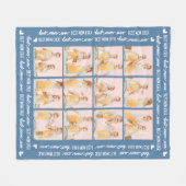 Couverture Polaire Best MOM Ever Stylis 6 Photo Collage Fête des Mère (Devant (Horizontal))