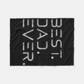 Couverture Polaire Best Papa Ever Chemise Moderne Développeur Program (Devant (Horizontal))