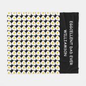 Couverture Polaire Best Papa Ever Funny Fête des pères cadeau pour no (Devant (Horizontal))