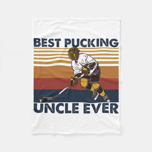 Couverture Polaire Best Pucking Uncle Ever Funny Hockey Uncle Saying  (Devant)